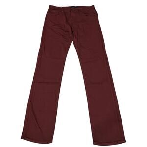 12-79 J BRAND Men's NWT Tyler Slim Fit Jeans Wine-Red Size 33